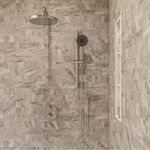 Alfi Trade AB2545-BN - Brushed Nickel Round Style 2 Way Thermostatic Shower Set
