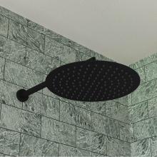 Alfi Trade RAIN12R-BM - Matte Black Stainless Steel 12'' Round Ultra-Thin Rain Shower Head