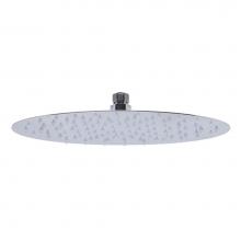 Alfi Trade RAIN128-PSS - 12'' Oval Polished Solid Stainless Steel Ultra Thin Rain Shower Head