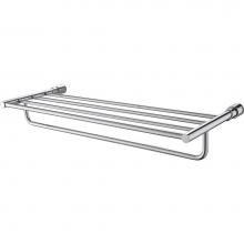 Alfi Trade AB9523 - Polished Chrome 24 inch Towel Bar & Shelf Bathroom Accessory