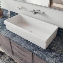 Alfi Trade AB36TR - 36'' White Above Mount Fireclay Bath Trough Sink