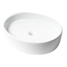 Alfi Trade ABC911 - ALFI brand ABC911 White 22'' Oval Above Mount Ceramic Sink