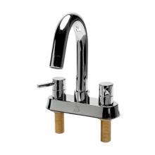 Alfi Trade AB1400-PC - Polished Chrome Two-Handle 4'' Centerset Bathroom Faucet