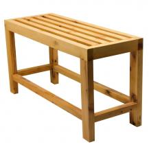 Alfi Trade AB4401 - 26'' Solid Wooden Slated Single Person Sitting Bench