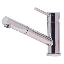 Alfi Trade AB2025-PSS - Solid Polished Stainless Steel Pull Out Single Hole Kitchen Faucet