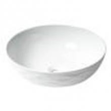 Alfi Trade ABC909 - ALFI brand ABC909 White 17'' Decorative Round Vessel Above Mount Ceramic Sink