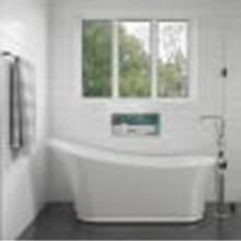 Alfi Trade AM2140 - EAGO AM2140  6 Foot White Free Standing Air Bubble Bathtub