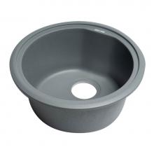 Alfi Trade AB1717DI-T - Titanium 17'' Drop-In Round Granite Composite Kitchen Prep Sink