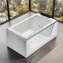 Alfi Trade AM152ETL-5 - EAGO 1 5 ft Clear Rectangular Acrylic Whirlpool Bathtub