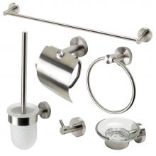 Alfi Trade AB9513-BN - Brushed Nickel 6 Piece Matching Bathroom Accessory Set