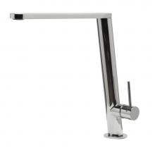 Alfi Trade AB2046-PSS - Round Modern Polished Stainless Steel Kitchen Faucet