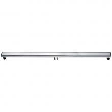 Alfi Trade ABLD59B-BSS - ALFI brand 59'' Brushed Stainless Steel Linear Shower Drain with Solid Cover