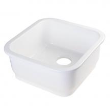 Alfi Trade AB1818S - Square Fireclay Undermount or Drop In Prep / Bar Sink