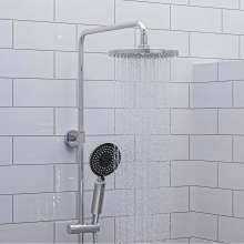 Alfi Trade AB2867-PC - Polished Chrome Round Style Thermostatic Exposed Shower Set