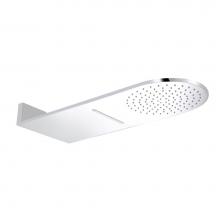 Alfi Trade RAIN10RW-PC - Polished Chrome 10'' Wall-Mounted Square Waterfall Rain Shower Head