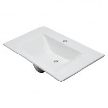Alfi Trade BB127 - EAGO BB127 White Ceramic 32''x19'' Rectangular Drop In Sink