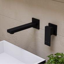 Alfi Trade AB1468-BM - Black Matte Single Lever Wallmount Bathroom Faucet
