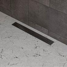 Alfi Trade ABLD24D - 24'' Modern Stainless Steel Linear Shower Drain with Groove Lines