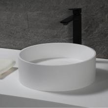 Alfi Trade ABRS15R - 15'' Round White Matte Solid Surface Resin Sink