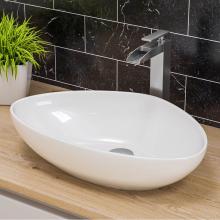 Alfi Trade ABC914 - ALFI brand ABC914 White 23'' Fancy Above Mount Ceramic Sink