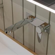Alfi Trade AB1772-PC - Polished Chrome Wall Mounted Modern Bathroom Faucet