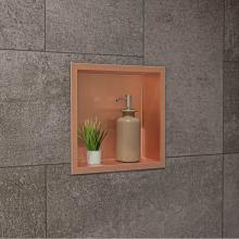 Alfi Trade ABNP1212-BC - 12'' x 12'' Brushed Copper PVD Stainless Steel Square Single Shelf Shower Nich