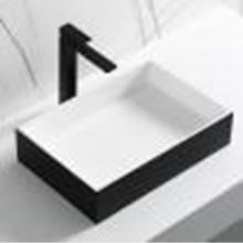 Alfi Trade ABRS2014BM - ALFI brand ABRS2014BM Black Matte 20'' x 14'' Solid Surface Resin Sink