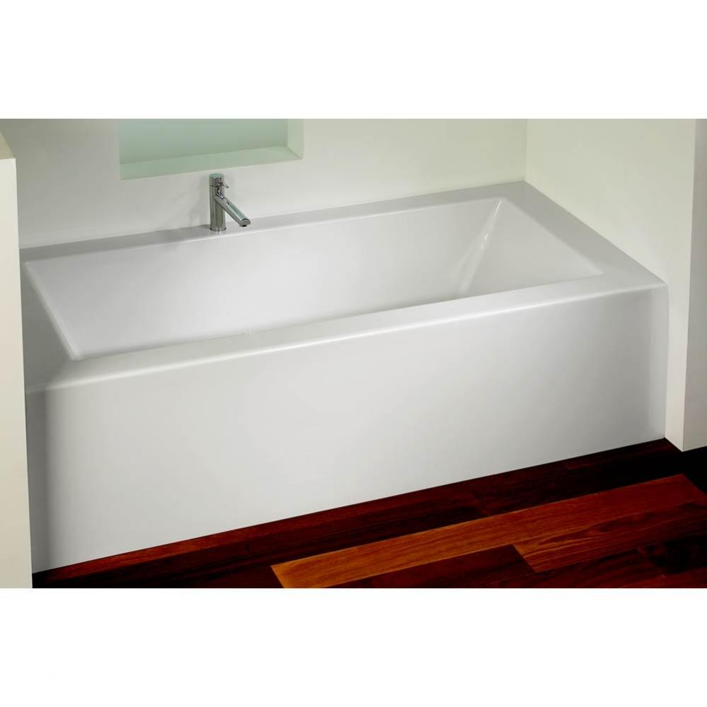 Flory De Colt Bathtub 31x60, With Tiling Flange, Left Drain, White