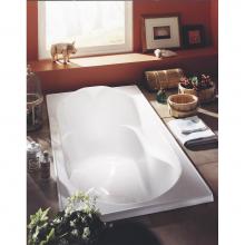 Alcove A15.16924.000037.11 - Hibiscus Bathtub 34x66, Whirlpool/vibro-air, Biscuit
