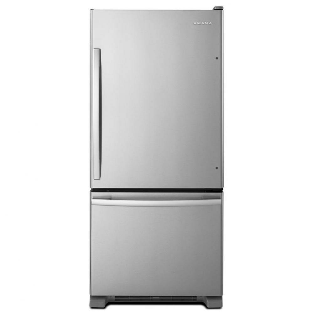 29-inch Wide Amana Bottom-Freezer Refrigerator with EasyFreezer&trade; Pull-Out Drawer - 18 cu