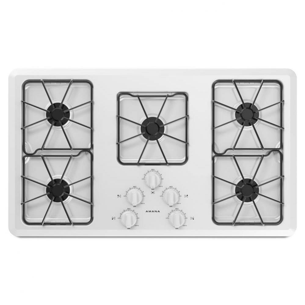 36-inch Amana Gas Cooktop with Front Controls