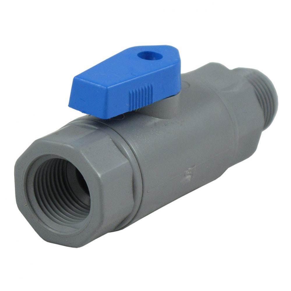 3/8'' FNPT x 3/8'' NPT PVC Ball Valve