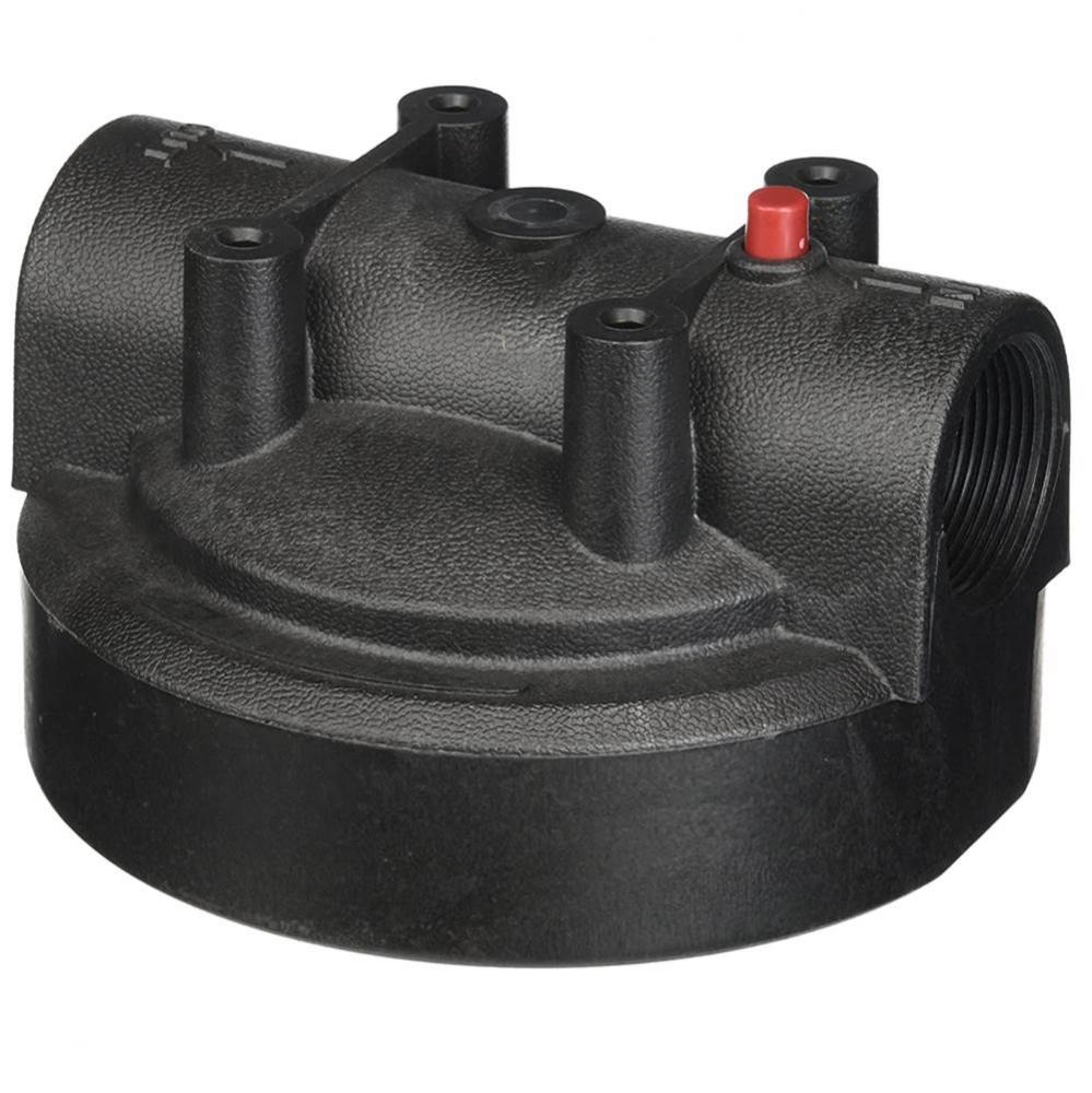 1-1/2'' Black Cap w/Pressure Relief Button - Heavy-Duty Housings (W15-PR & W2015-PR)