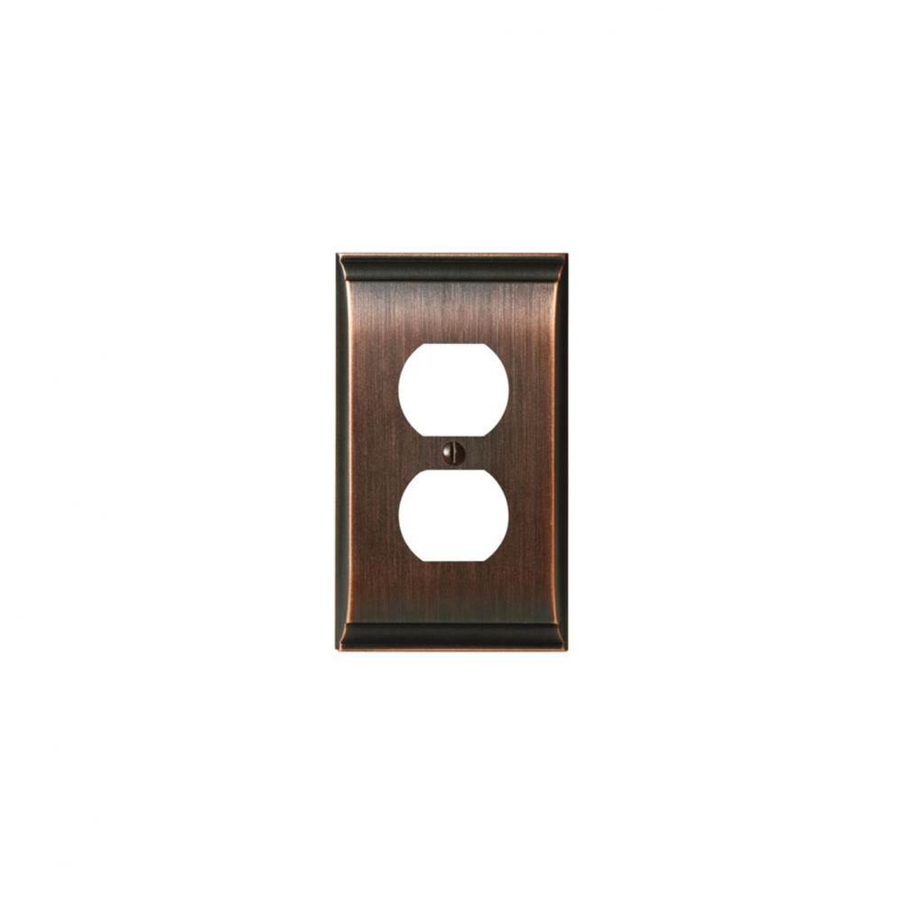 SWITCHPLATE-CANDLER-2 PLUG OUTLET-ORB