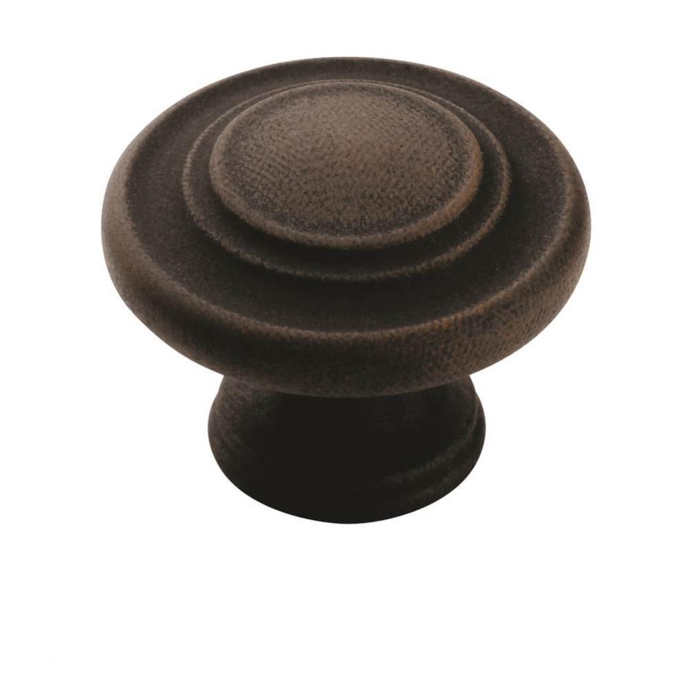 Inspirations 1-5/16 in (33 mm) Diameter Antique Rust Cabinet Knob