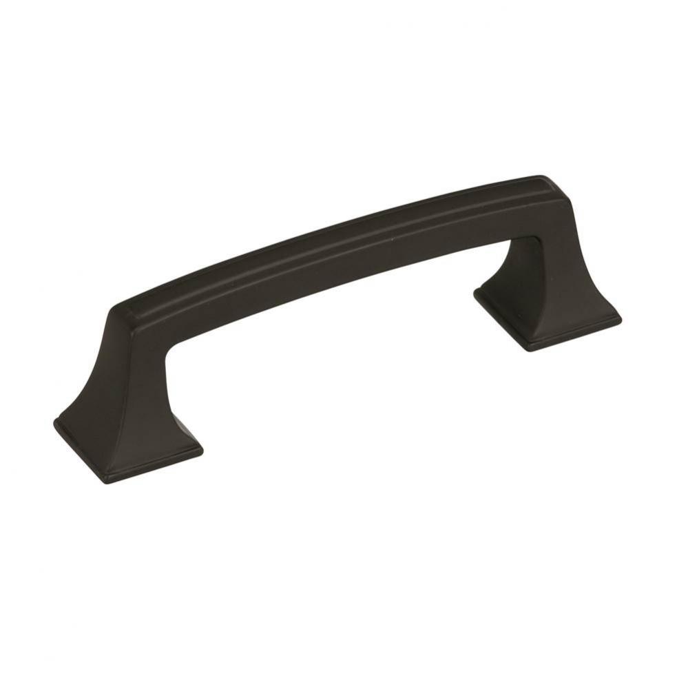 Mulholland 3 in (76 mm) Center-to-Center Black Bronze Cabinet Pull
