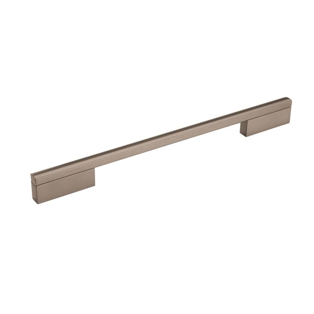 Separa 10-1/16 in (256 mm) Center-to-Center Black Brushed Nickel Cabinet Pull