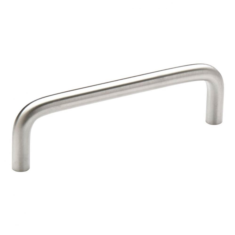 Brass Wire Pulls 3-3/4 in (96 mm) Center-to-Center Brushed Chrome Cabinet Pull