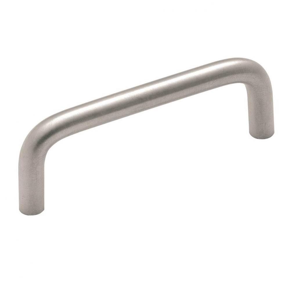 Brass Wire Pulls 3 in (76 mm) Center-to-Center Brushed Chrome Cabinet Pull