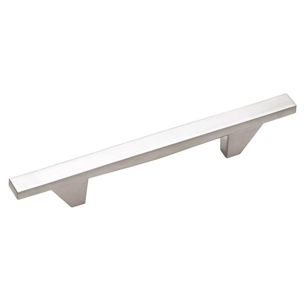 Sleek 3-3/4 in (96 mm) Center-to-Center Brushed Chrome Cabinet Pull