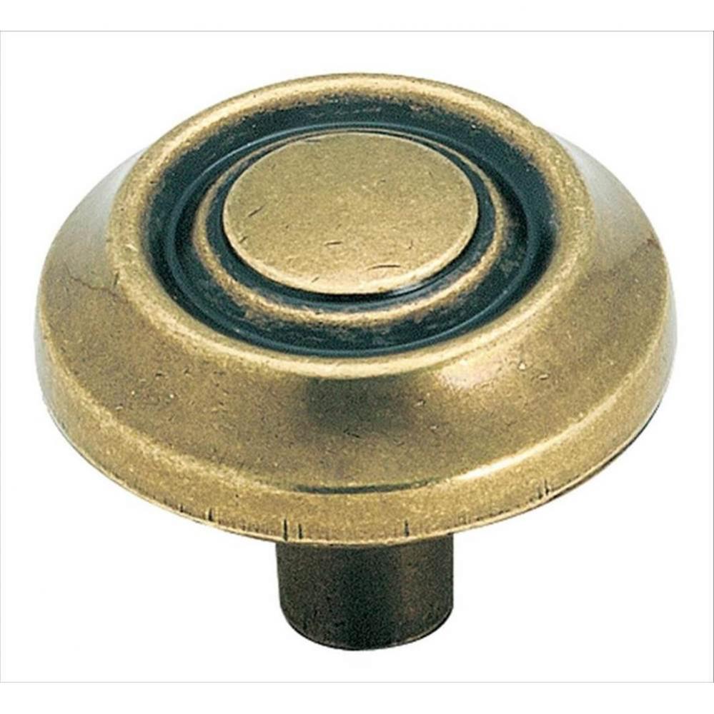 Allison Value 1-1/4 in (32 mm) Diameter Burnished Brass Cabinet Knob