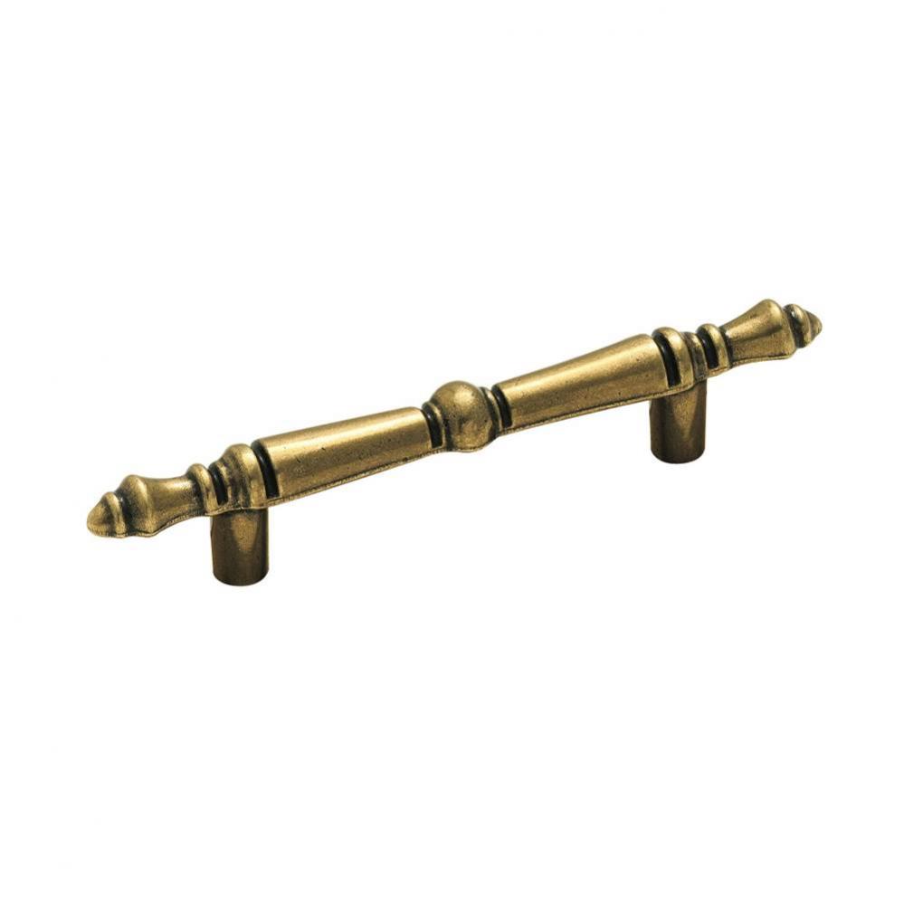 Allison Value 3 in (76 mm) Center-to-Center Burnished Brass Cabinet Pull