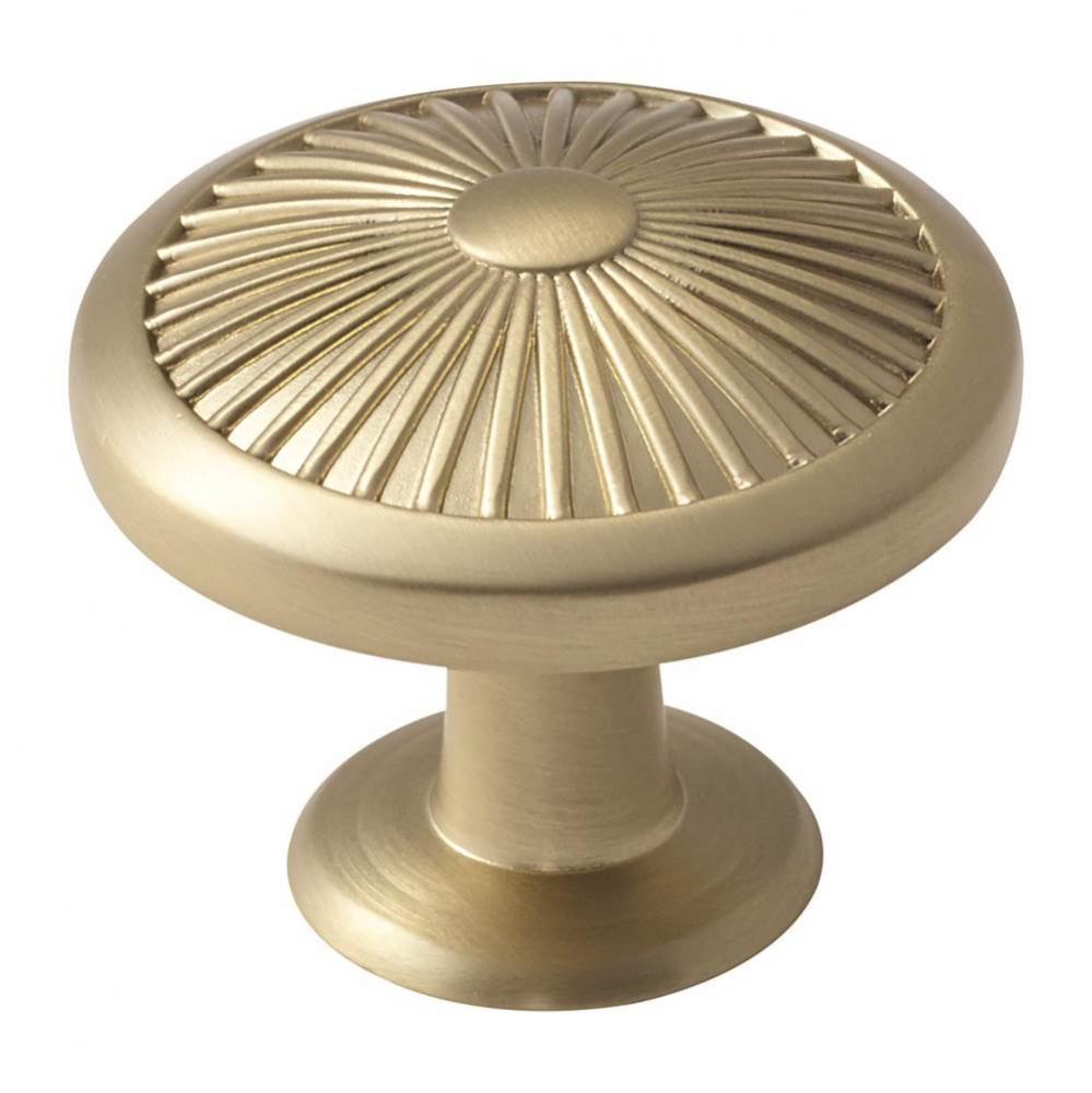 Crawford 1-3/8 in (35 mm) Diameter Golden Champagne Cabinet Knob