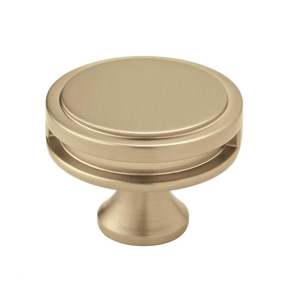 Oberon 1-3/4 in (44 mm) Diameter Golden Champagne Cabinet Knob