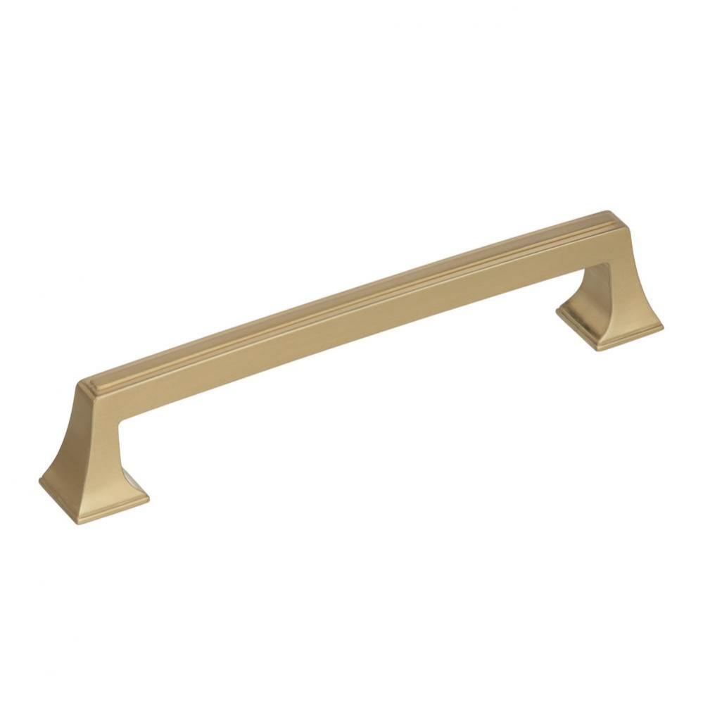 Mulholland 6-5/16 in (160 mm) Center-to-Center Golden Champagne Cabinet Pull