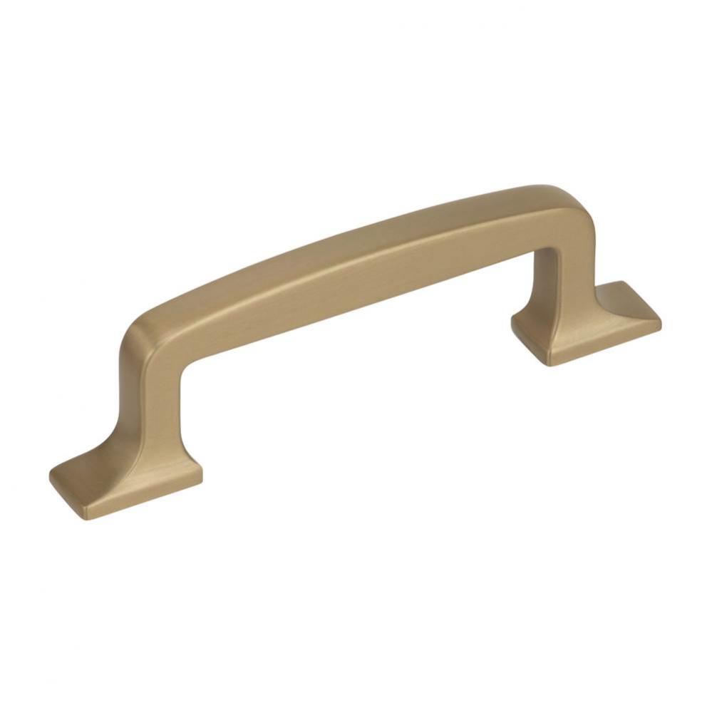 Westerly 3 in (76 mm) Center-to-Center Golden Champagne Cabinet Pull