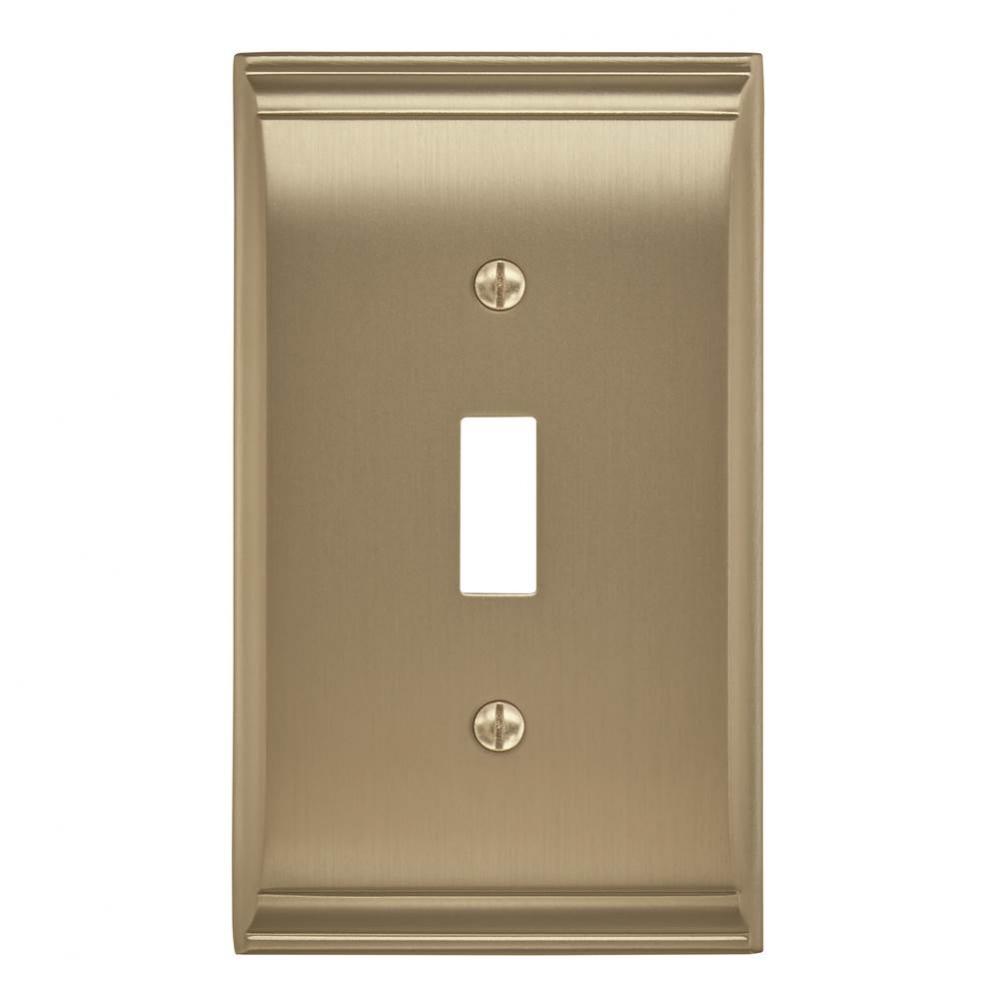 Candler 1 Toggle Golden Champagne Wall Plate