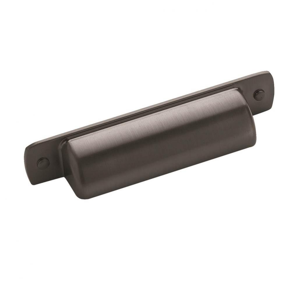 Rochdale 3 in (76 mm) Center-to-Center Graphite Cabinet Cup Pull
