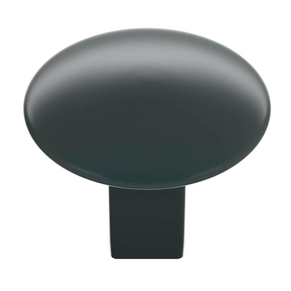 Riva 1-1/4 in (32 mm) Diameter Matte Black Cabinet Knob