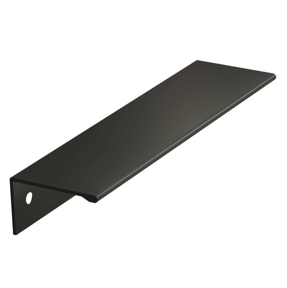 Edge Pull 5-1/16 in (128 mm) Center-to-Center Flat Black Cabinet Pull
